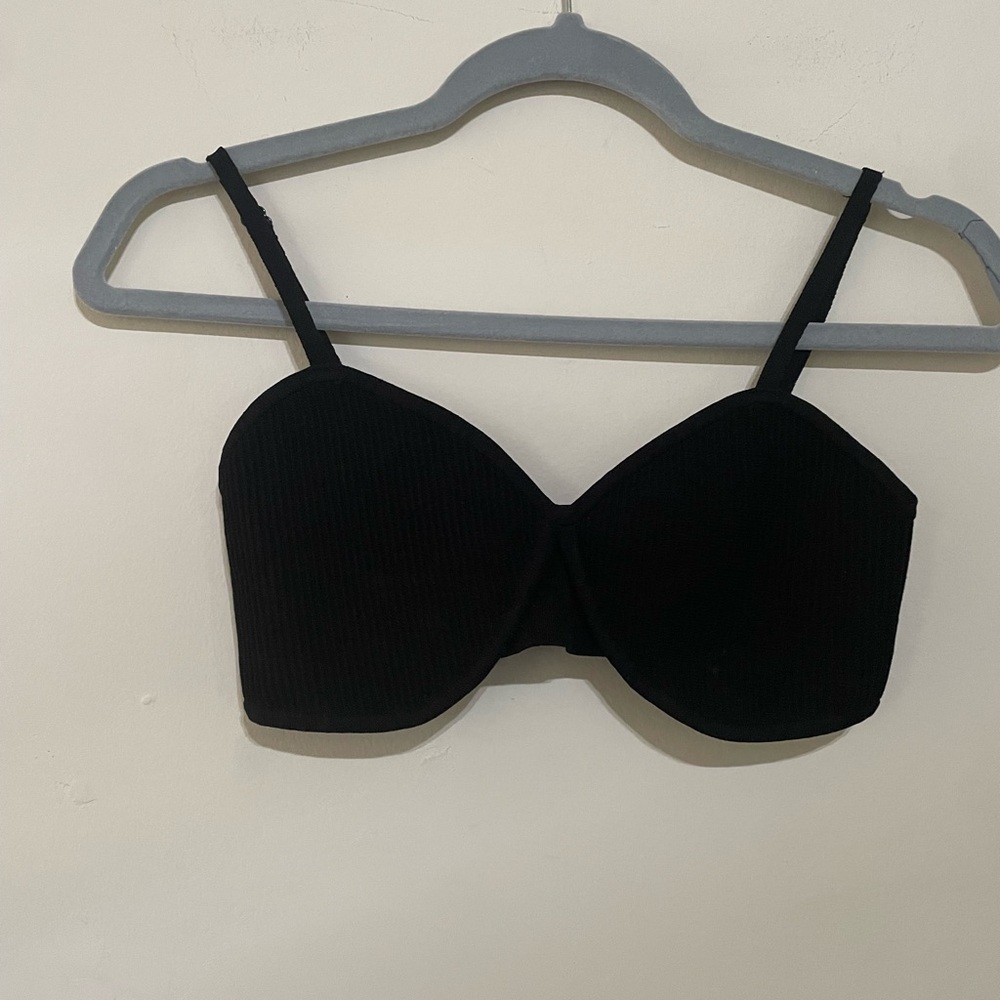Babaton Ribbed Bralette - Light Gray - Picture 4 of 6